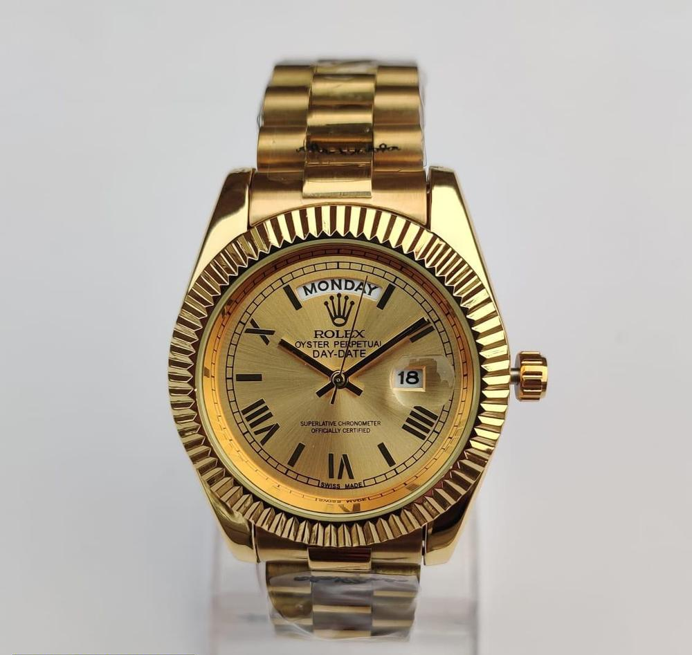 Rolex Day-Date Gold Chain With Golden Dial